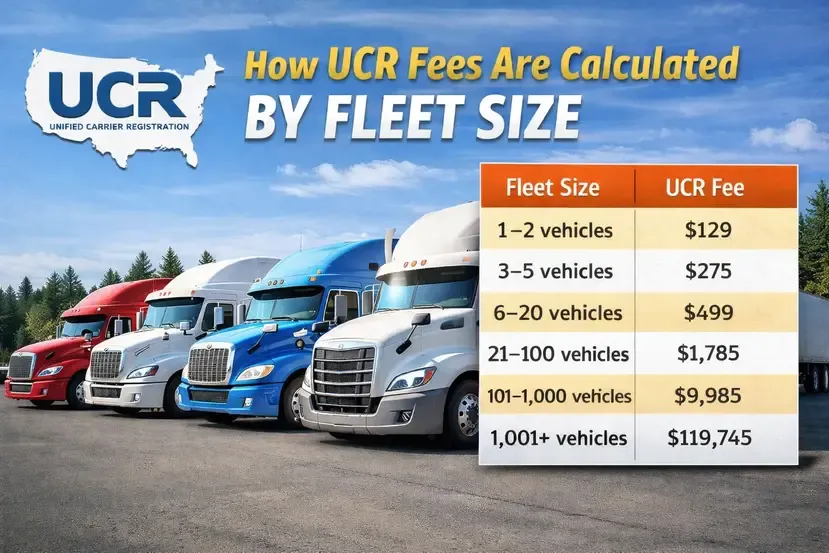 How UCR Fees Are Calculated by Fleet Size